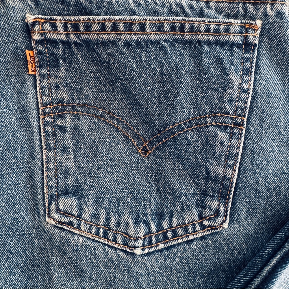 💖 Vintage Levi's 962 Orange Tab High Waist Jeans, Size 13 Jr. S - Picture 4 of 16